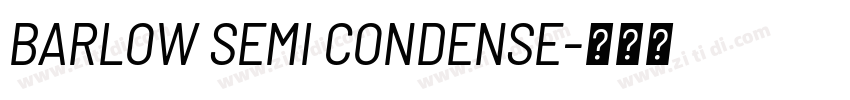 BARLOW SEMI CONDENSE字体转换